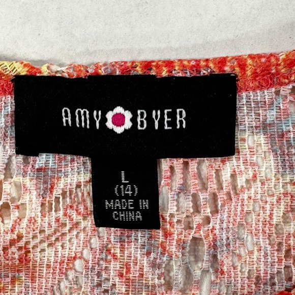 Amy Byer Girl's Sz Large 14 Skirt And Top Set Lined Ruffled Red Festive Preowned - Picture 3 of 16